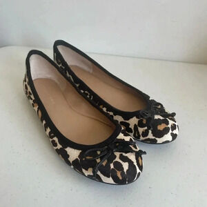 Ashley Ballet‎ Flat Banana Republic Calf Hair Animal Print Leather GUC! Size 6